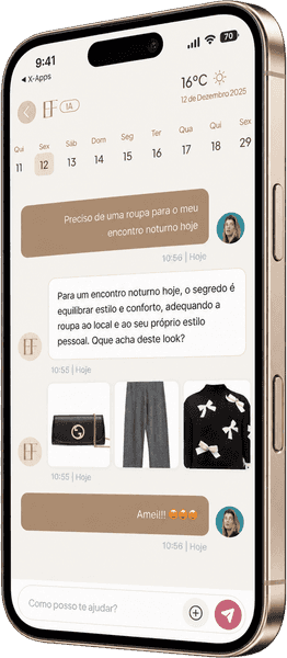 Easy Fits, tela sugestões com contexto
