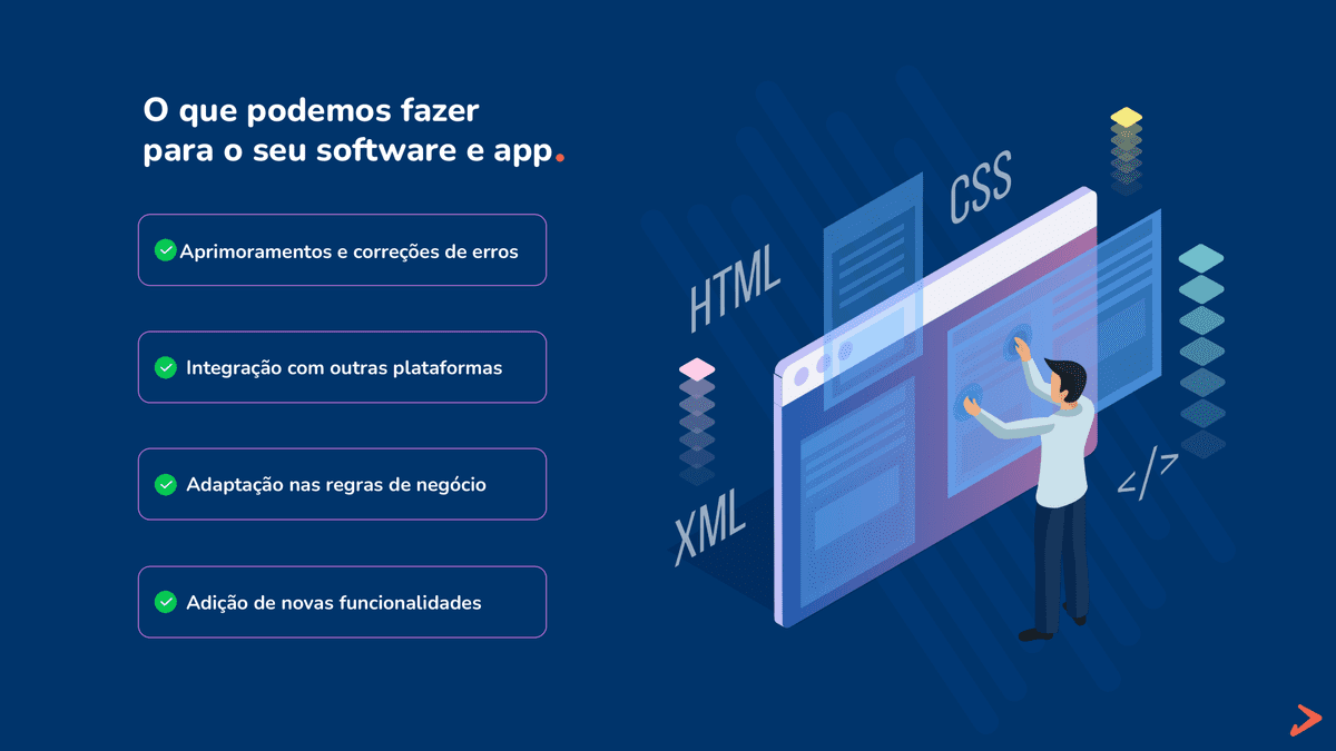 O que podemos fazer para o seu software e app